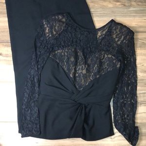 BB Collections sz 10 lace long sleeve formal